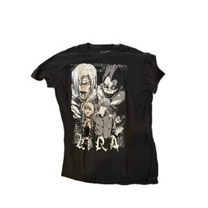 Kira Anime Black T-Shirt Mens M